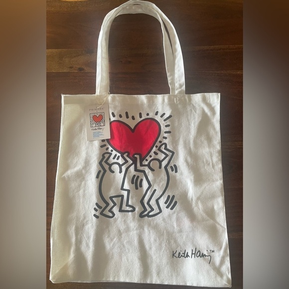 - Keith Haring holding heart tote- NWT - Picture 3 of 9